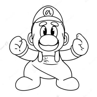 Adventurous Mario Rabbids Coloring Page 69814-55962