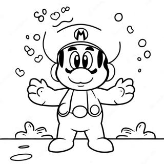 Adventurous Mario Rabbids Coloring Page 69814-55964