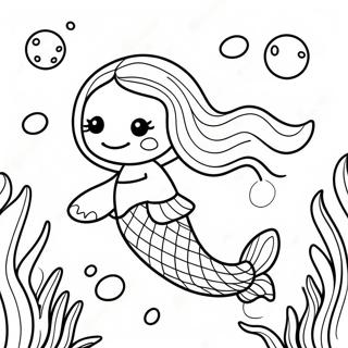 Merpup Swimming In Colorful Sea Coloring Page 69823-55965