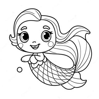 Cute Merpup With Sparkling Tail Coloring Page 69824-55975