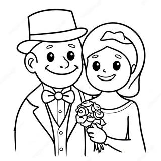 Happy Mr And Mrs Coloring Page 69844-55989