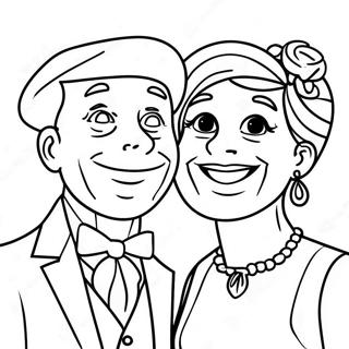 Happy Mr And Mrs Coloring Page 69844-55990