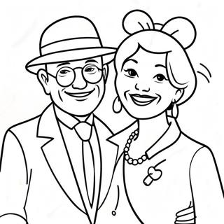 Happy Mr And Mrs Coloring Page 69844-55991