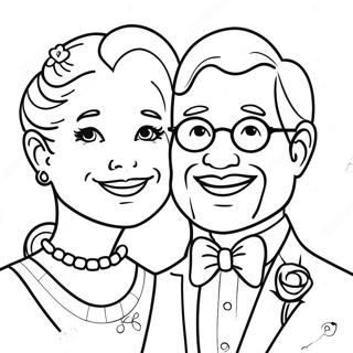 Happy Mr And Mrs Coloring Page 69844-55992