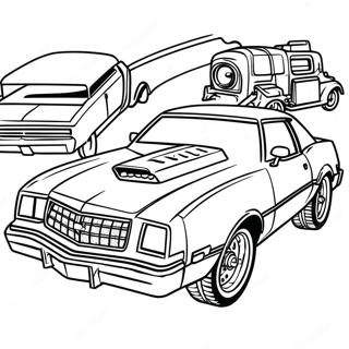 Smokey And The Bandit Classic Car Coloring Page 69853-55987