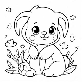 Cute Baby Animals I Love You Coloring Page 69924-56050