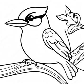 Woodpecker Coloring Pages