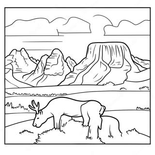 Wyoming State Outline Coloring Page 69963-56075