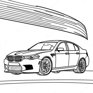 Bmw M5 Coloring Pages