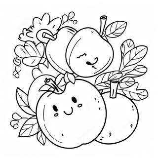 Joyful Fruit Of The Spirit Coloring Page 6997-5693