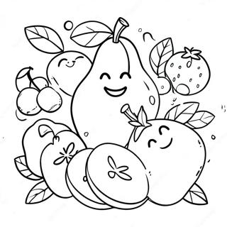 Joyful Fruit Of The Spirit Coloring Page 6997-5694