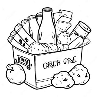 Food Drive Coloring Pages