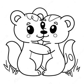 Hug Coloring Pages