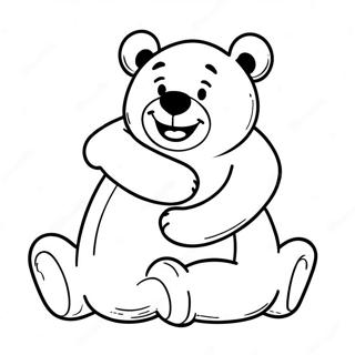 Friendly Bear Hug Coloring Page 69994-56106