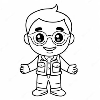 Funny Bitmoji Character Coloring Page 70004-56110