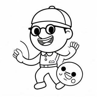 Funny Bitmoji Character Coloring Page 70004-56111