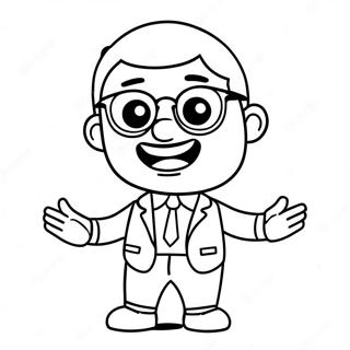 Funny Bitmoji Character Coloring Page 70004-56112