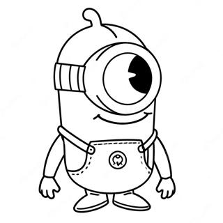 Minion Kevin Coloring Page 70013-56119