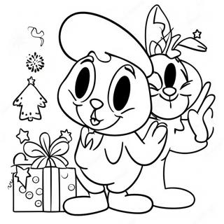 Looney Tunes Christmas Characters Coloring Page 70063-56159