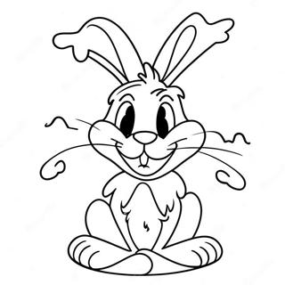 Bugs Bunny In Santa Hat Coloring Page 70064-56163