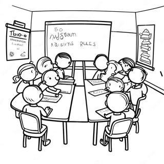 Colorful Classroom Rules Coloring Page 70074-56171