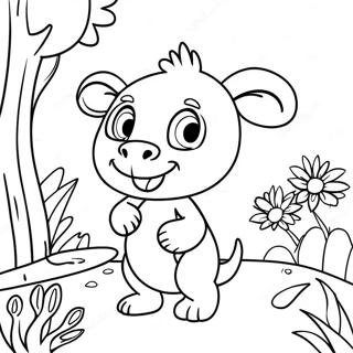 Garden Of Bam Bam Coloring Pages