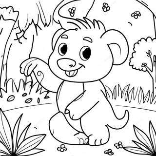 Garden Of Bam Bam Coloring Page 70083-56174