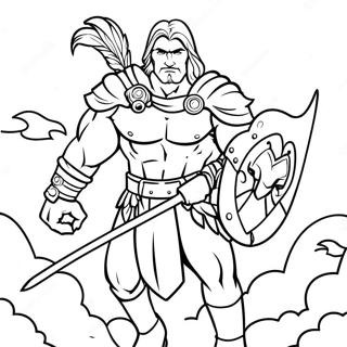 Guardian In Epic Battle Coloring Page 70094-56192