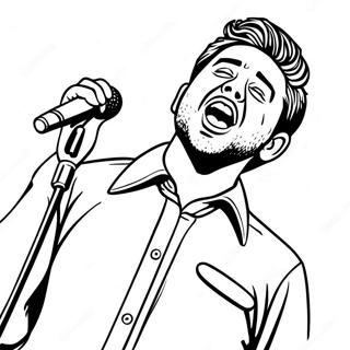 Chino Moreno Singing Coloring Page 70104-56193