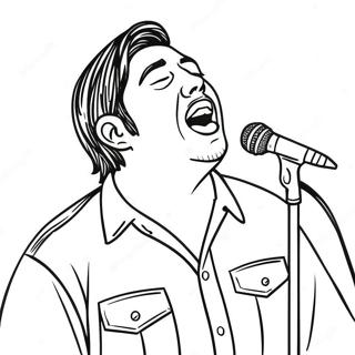 Chino Moreno Singing Coloring Page 70104-56194