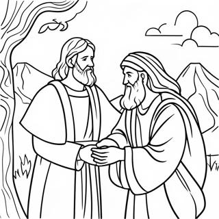 Abraham And Sarah Coloring Pages