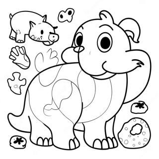 Fun Animal Puzzle Coloring Page 7017-5707