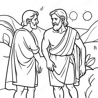 David And Saul Coloring Pages