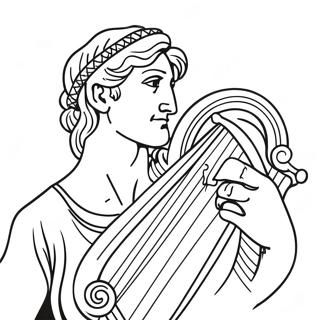 David With Harp Coloring Page 70194-56273