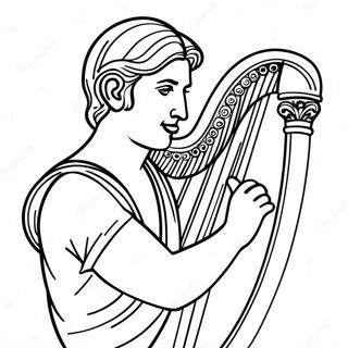 David With Harp Coloring Page 70194-56275