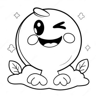 Cute Number 4 With Smiley Face Coloring Page 70204-56270