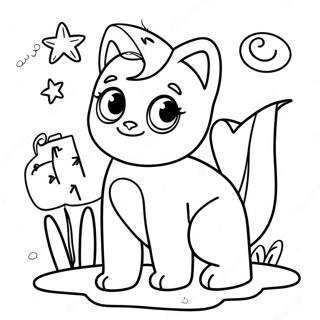 Izzy Moonbow With Colorful Friends Coloring Page 70224-56289