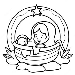 Baby Jesus In Manger Coloring Page 70254-56311