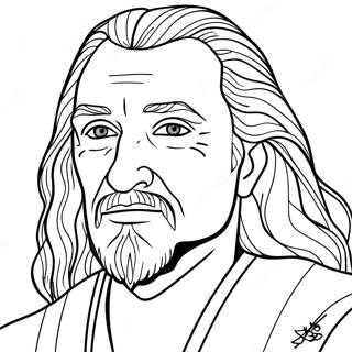 Qui Gon Jinn Coloring Pages