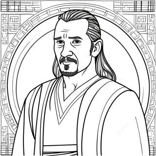 Qui Gon Jinn Coloring Page 70263-56315