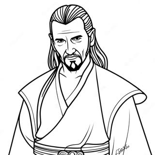 Qui Gon Jinn Coloring Page 70263-56316