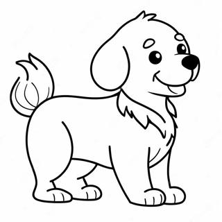 Golden Retriever Coloring Pages