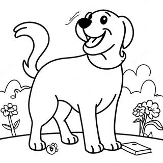 Playful Golden Retriever Coloring Page 702-560