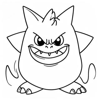 Creepy Gengar Coloring Page 70304-56353