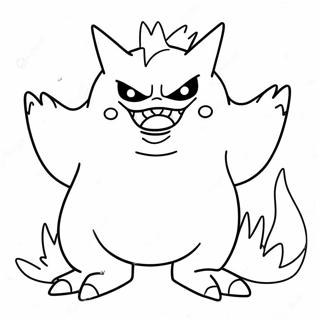 Creepy Gengar Coloring Page 70304-56355