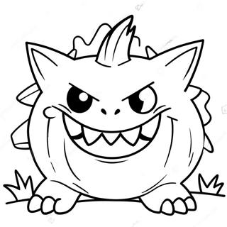 Creepy Gengar Coloring Page 70304-56356