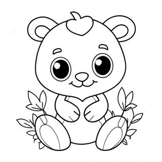 Valentine Animal Coloring Pages