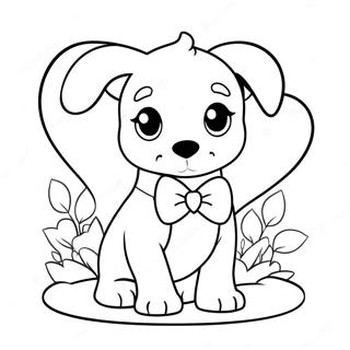 Valentine Animal Coloring Pages