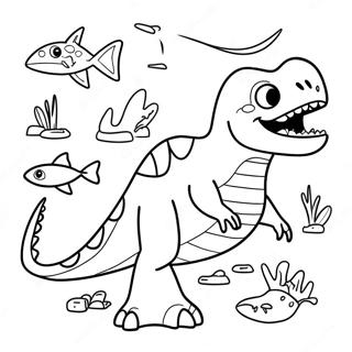 Dinosaur Shark Coloring Page 70323-56362