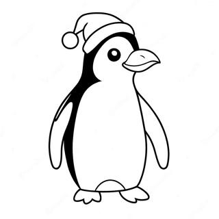 Christmas Penguin Coloring Page 70333-56373